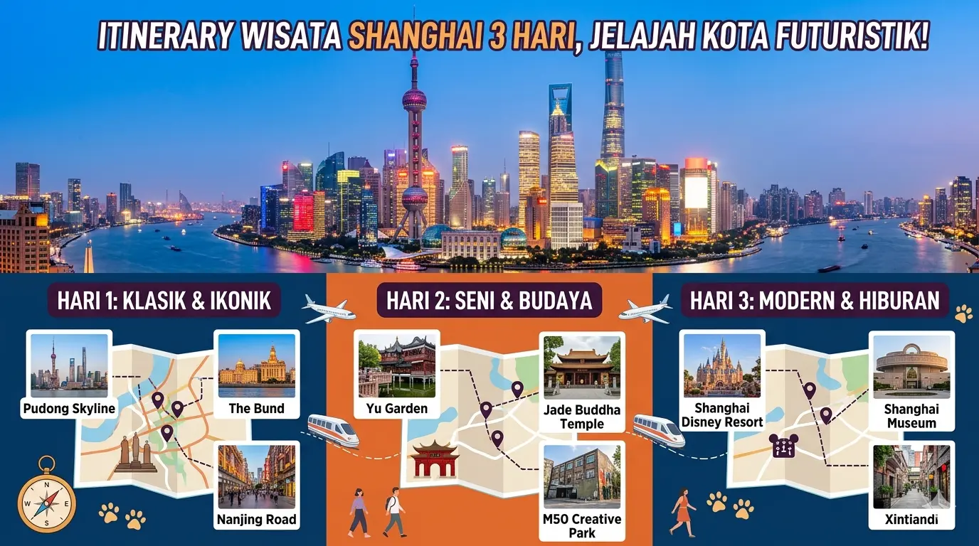 Itinerary Wisata Shanghai 3 Hari, Jelajah Kota Futuristik!