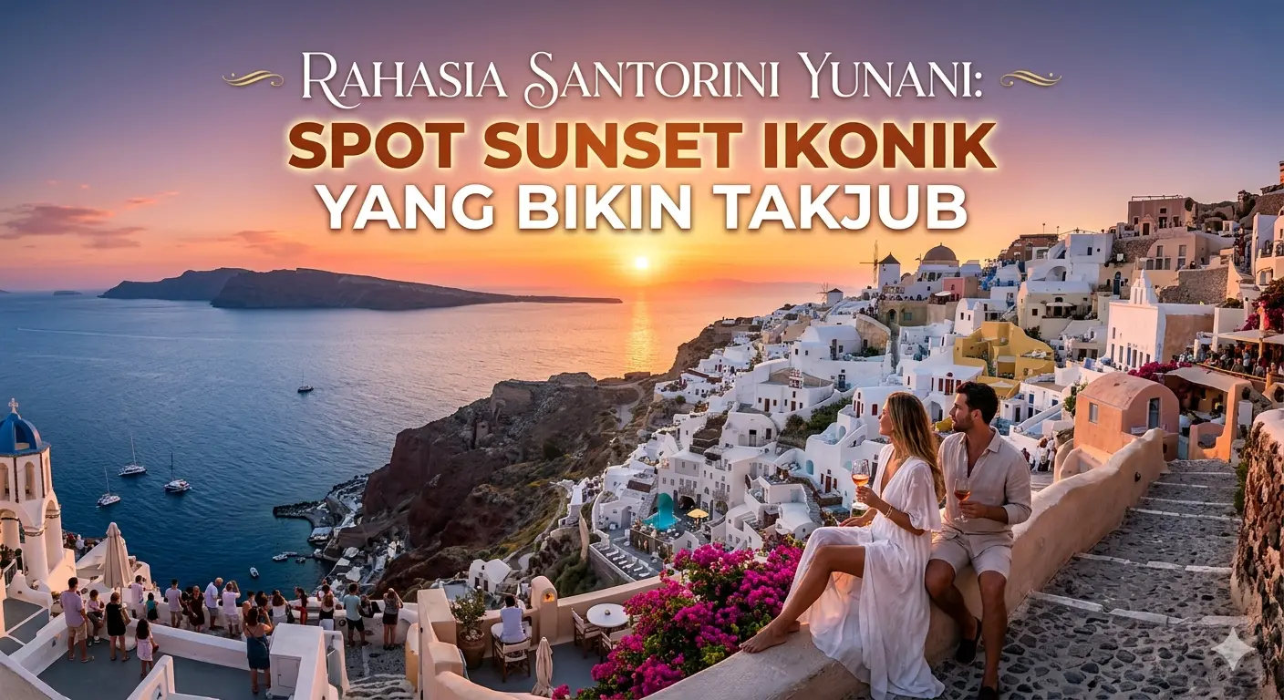 Rahasia Santorini Yunani: Spot Sunset Ikonik yang Bikin Takjub