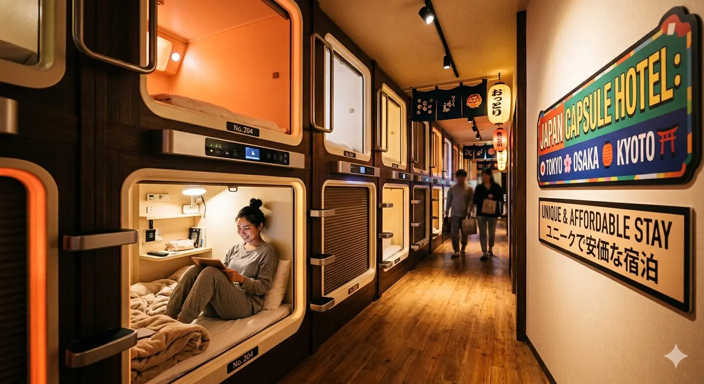 Capsule Hotel Jepang Murah dan Unik di Tokyo Osaka Kyoto