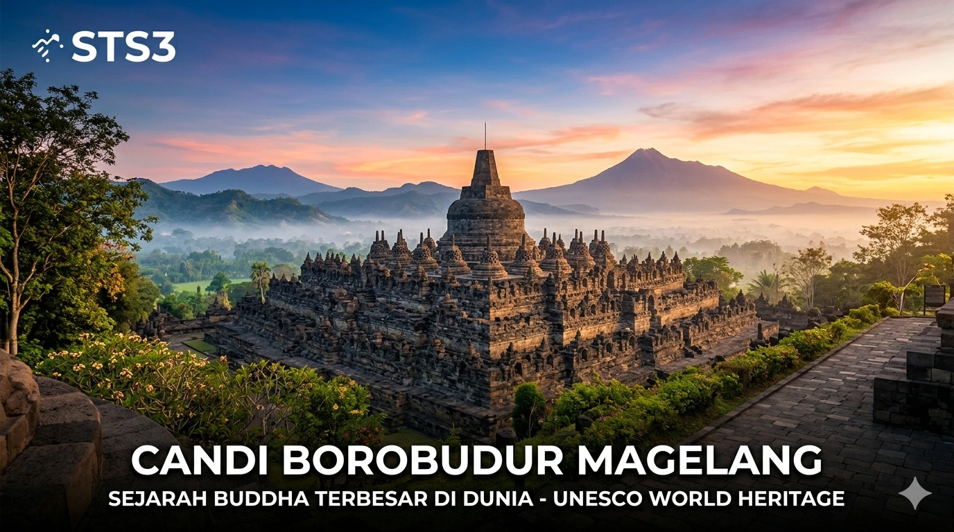 Candi Borobudur Magelang dengan Sejarah Buddha Terbesar di Dunia UNESCO